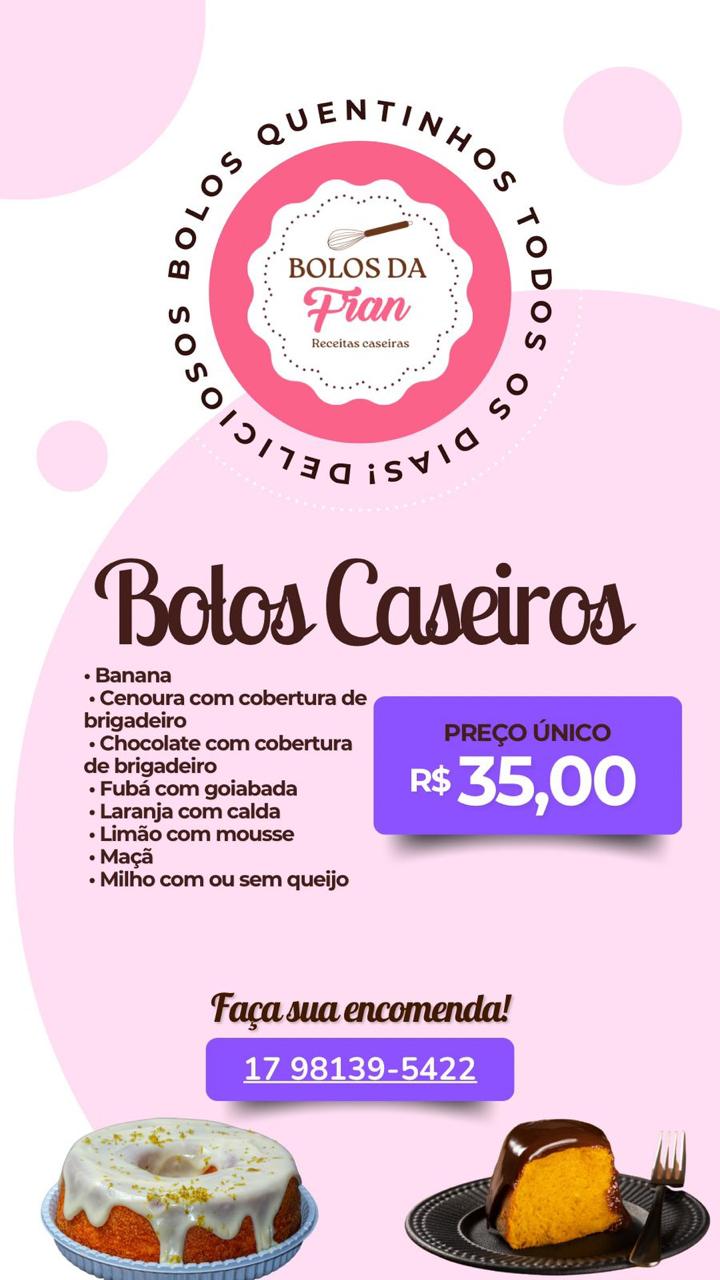 Bolos Caseiros